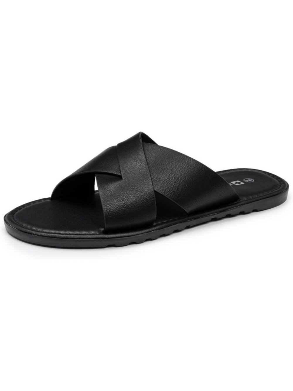 Stylish Vegan Leather Slide Sandals | Comfortable Indoor Outdoor Flip Flops